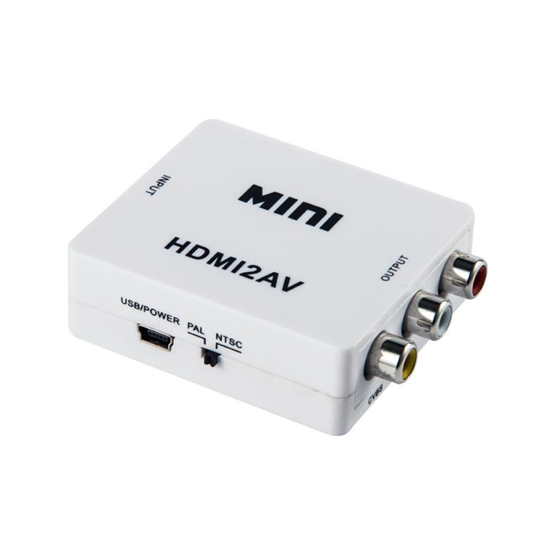 Méid Beag HDMI go tiontaire AV \/ RCA 1080P