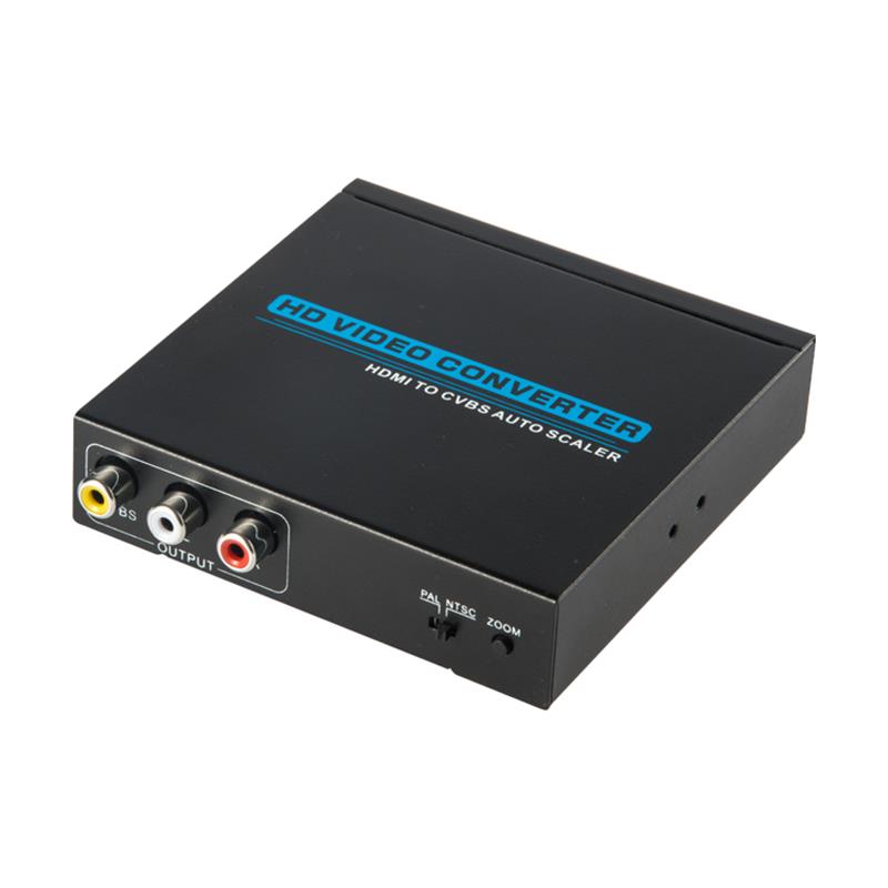 Ard-chaighdeán HDMI go AV \/ tiontaire CVBS Auto Scaler 1080P