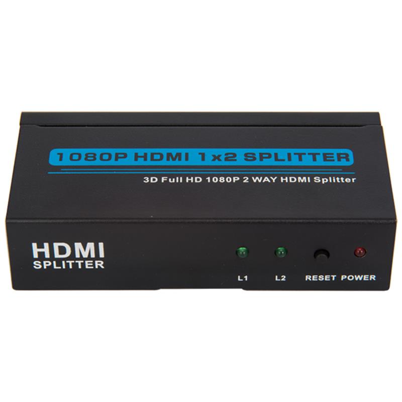 Dhá Chalafort HDMI 1x2 Tacaíocht Scoilteoir 3D Iomlán HD 1080P