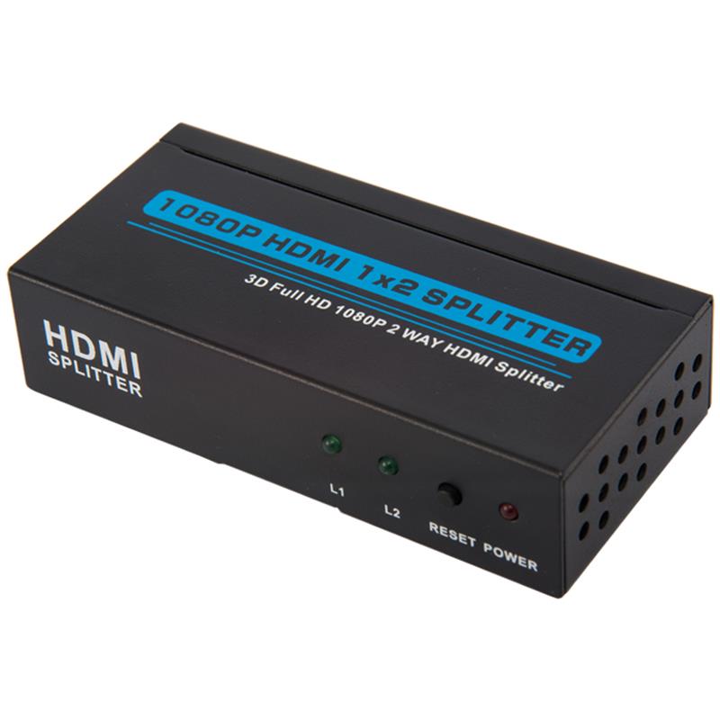 Dhá Chalafort HDMI 1x2 Tacaíocht Scoilteoir 3D Iomlán HD 1080P